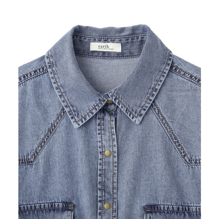 ウエスタンデニムシャツ | earth music&ecology  | 詳細画像26 