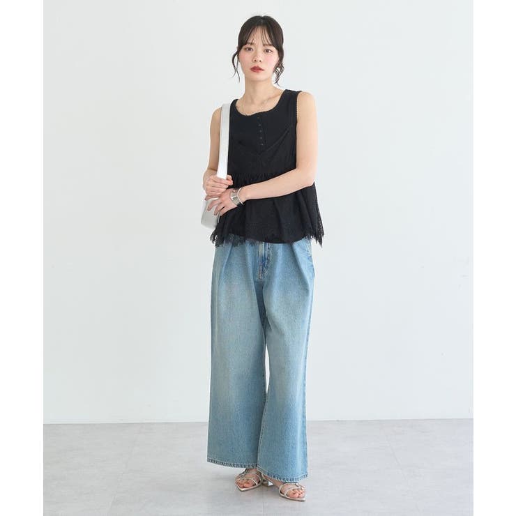 ピコミシンヘンリーネックタンクトップ | earth music&ecology  | 詳細画像11 