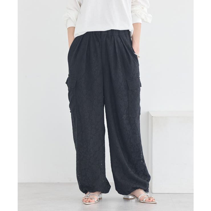 総レースカーゴパンツ | earth music&ecology  | 詳細画像11 