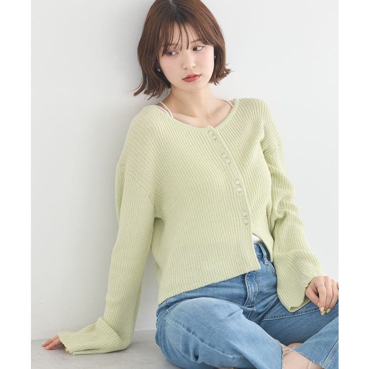 リブクロップドカーディガン | earth music&ecology  | 詳細画像10 