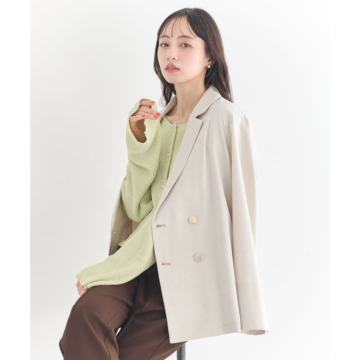 リブクロップドカーディガン | earth music&ecology  | 詳細画像14 