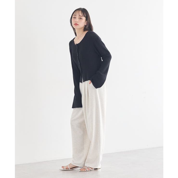 リブクロップドカーディガン | earth music&ecology  | 詳細画像18 