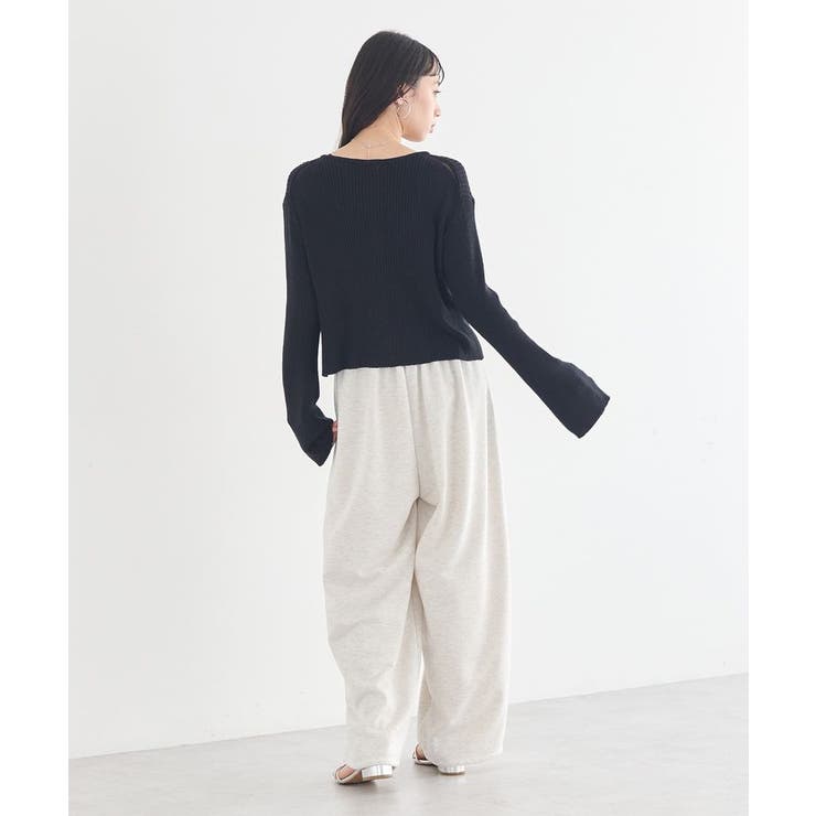 リブクロップドカーディガン | earth music&ecology  | 詳細画像19 