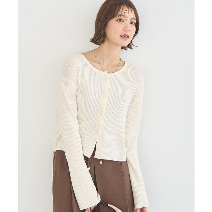 リブクロップドカーディガン | earth music&ecology  | 詳細画像20 