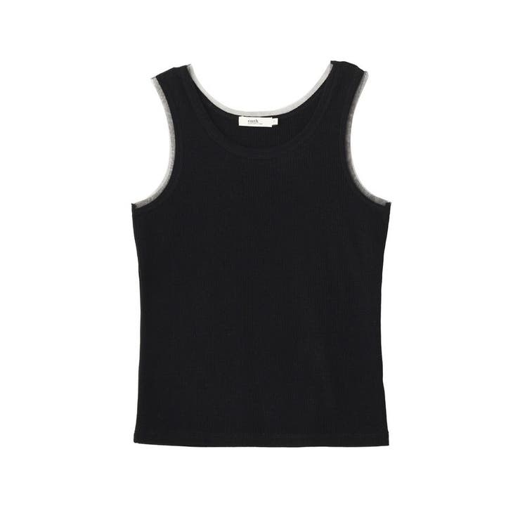 エッジチュールラメテレコタンクトップ | earth music&ecology  | 詳細画像28 