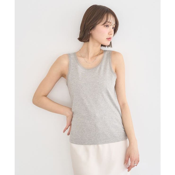 エッジチュールラメテレコタンクトップ | earth music&ecology  | 詳細画像16 