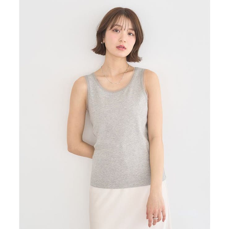 エッジチュールラメテレコタンクトップ | earth music&ecology  | 詳細画像17 