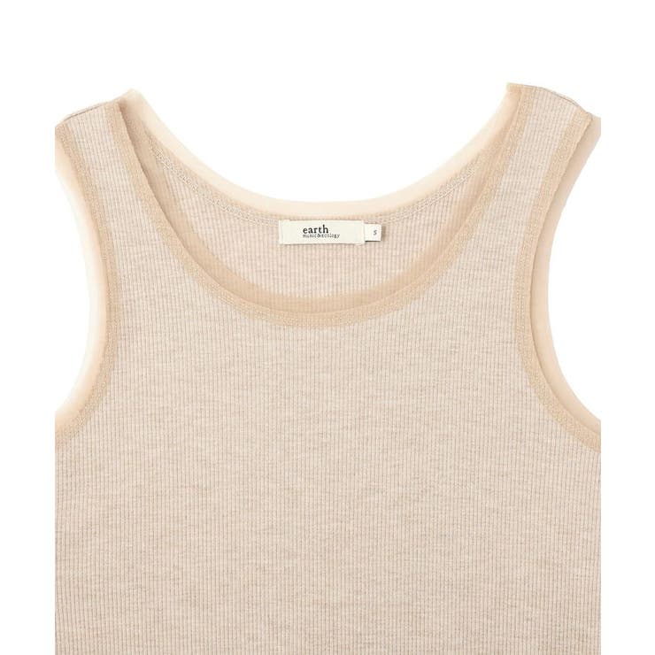 エッジチュールラメテレコタンクトップ | earth music&ecology  | 詳細画像21 