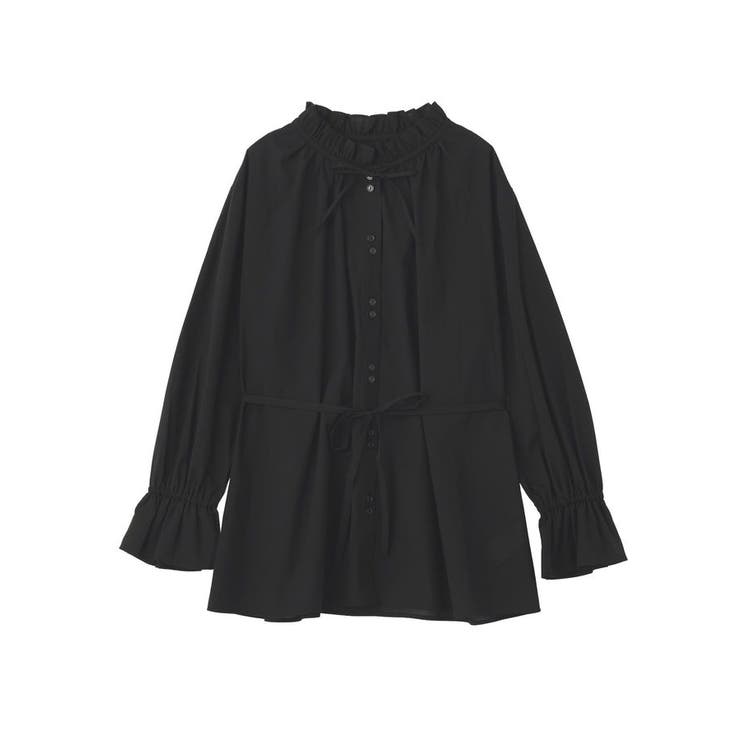 【接触冷感・イージーケア】TRキュプラダブルボタンフリルシャツ | earth music&ecology  | 詳細画像29 