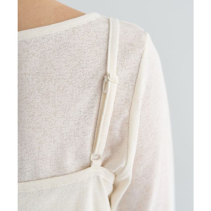 【SET2点】ツイストキャミレイヤードカットソー | earth music&ecology  | 詳細画像20 