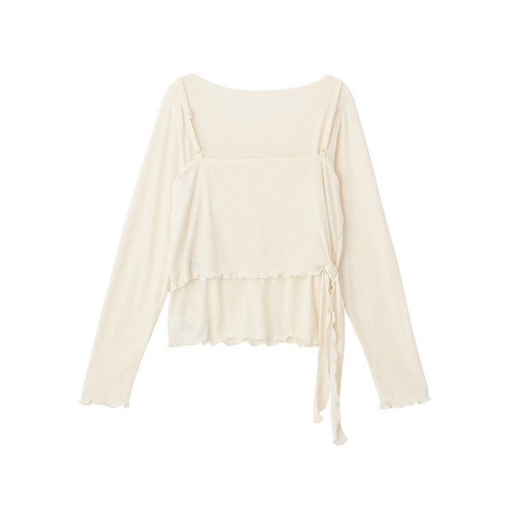 【SET2点】ツイストキャミレイヤードカットソー | earth music&ecology  | 詳細画像22 