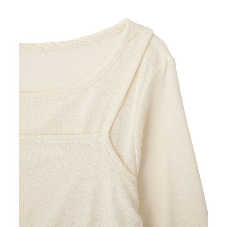 【SET2点】ツイストキャミレイヤードカットソー | earth music&ecology  | 詳細画像28 