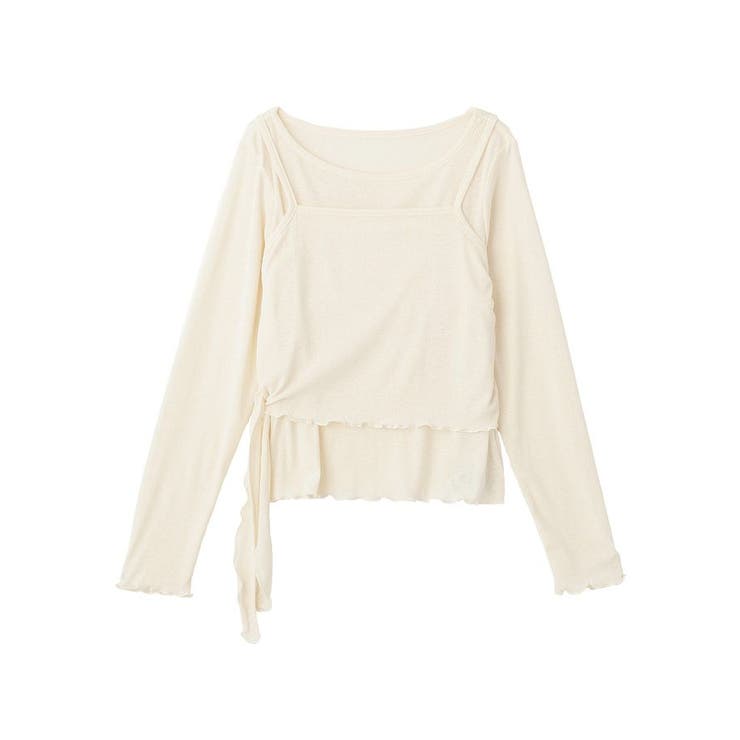 【SET2点】ツイストキャミレイヤードカットソー | earth music&ecology  | 詳細画像35 