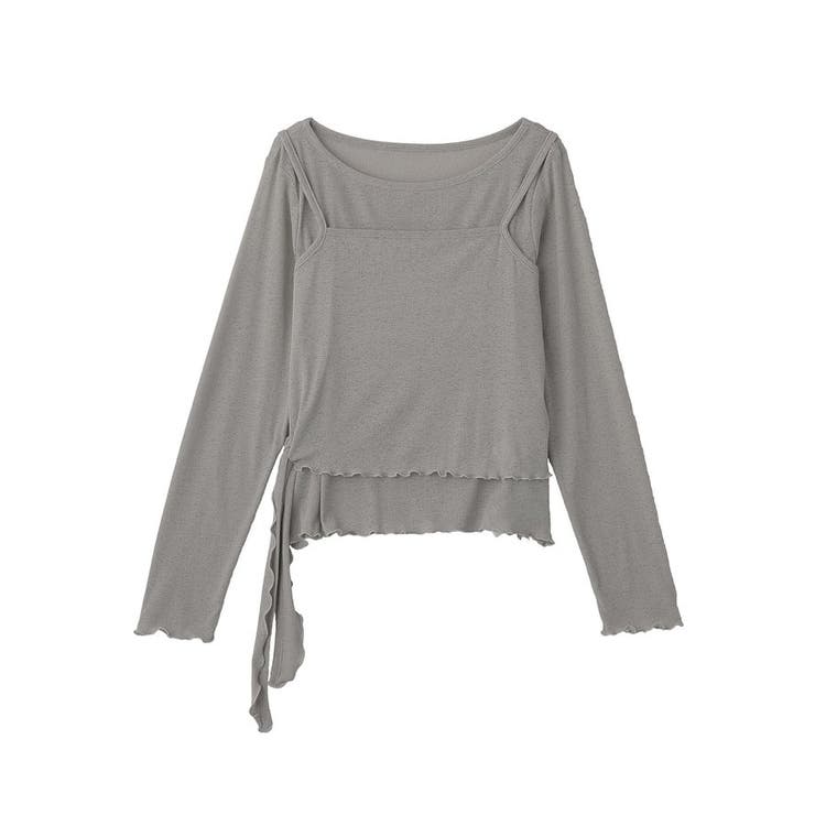 【SET2点】ツイストキャミレイヤードカットソー | earth music&ecology  | 詳細画像36 