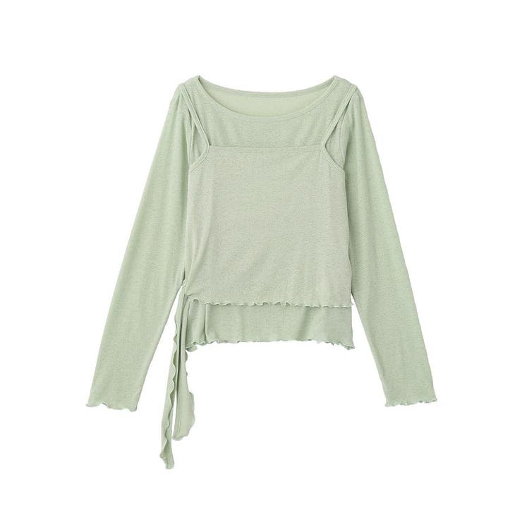 【SET2点】ツイストキャミレイヤードカットソー | earth music&ecology  | 詳細画像37 