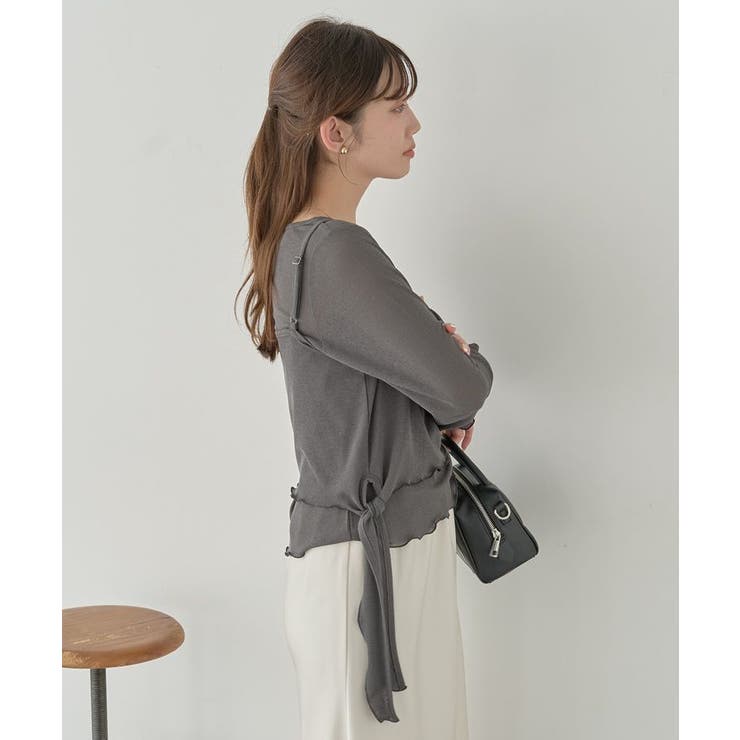 【SET2点】ツイストキャミレイヤードカットソー | earth music&ecology  | 詳細画像4 