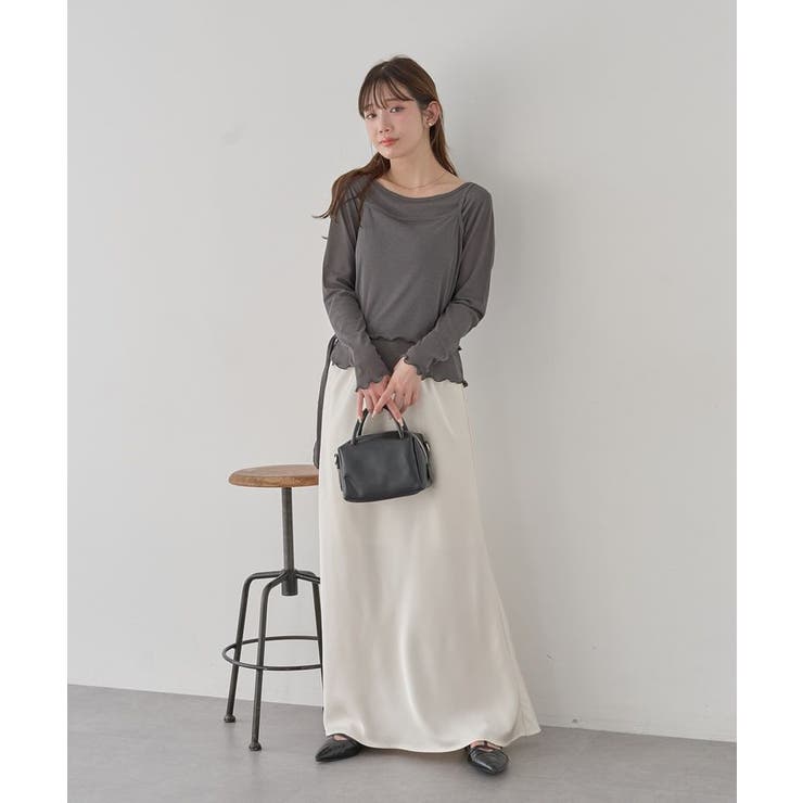 【SET2点】ツイストキャミレイヤードカットソー | earth music&ecology  | 詳細画像7 