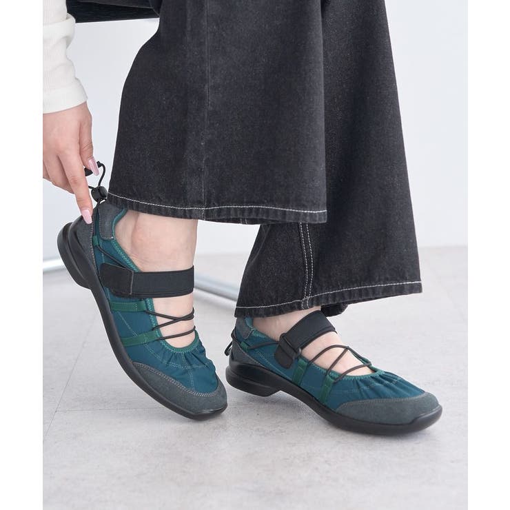 グリーン | ドローコードスニーカー | earth music&ecology 