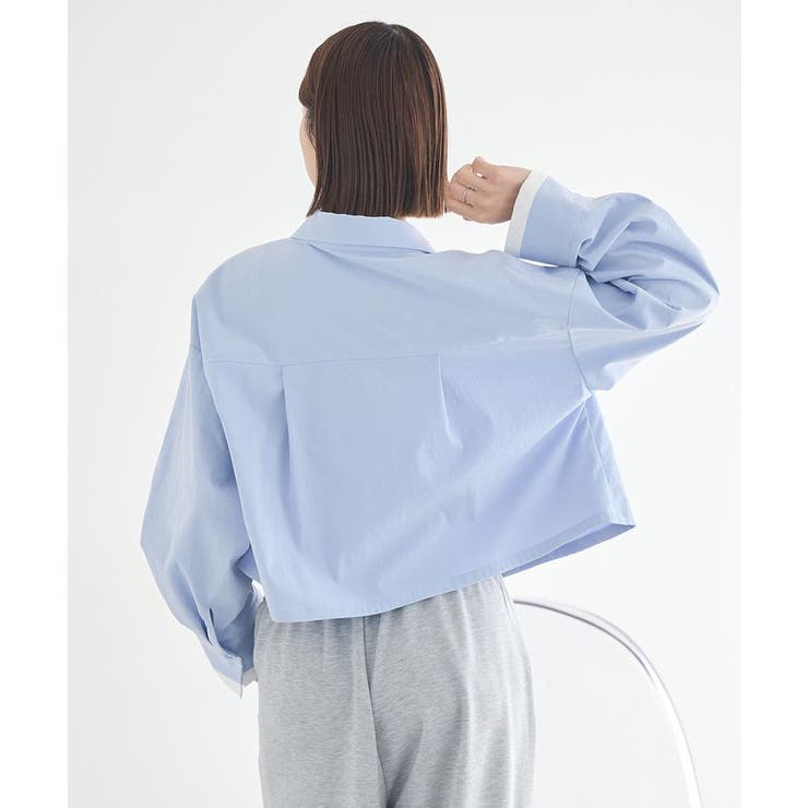 パイピングショートシャツ | earth music&ecology  | 詳細画像4 