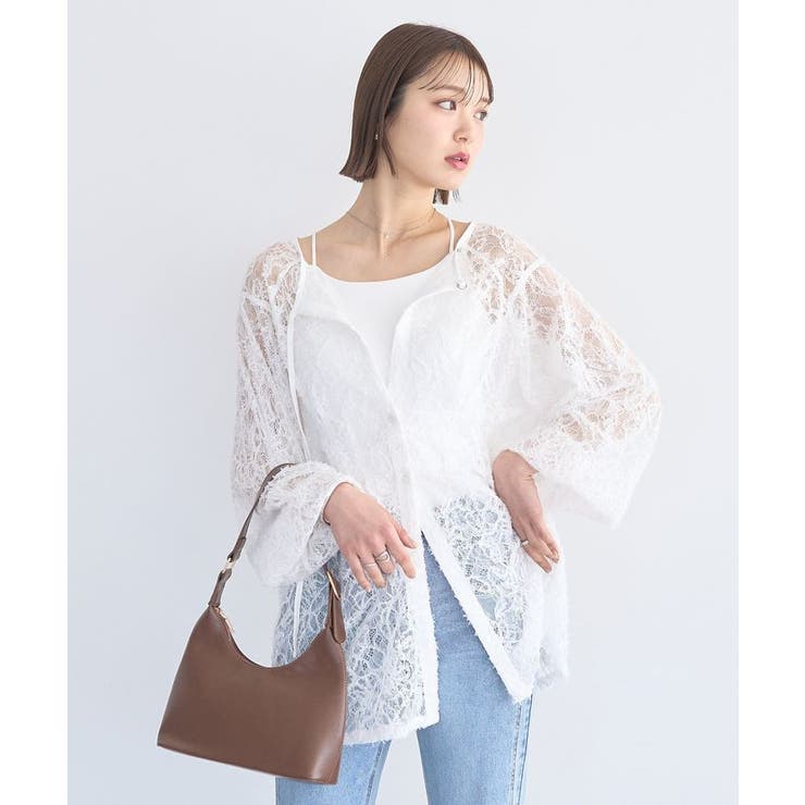 レースフラワーブラウス | earth music&ecology  | 詳細画像5 