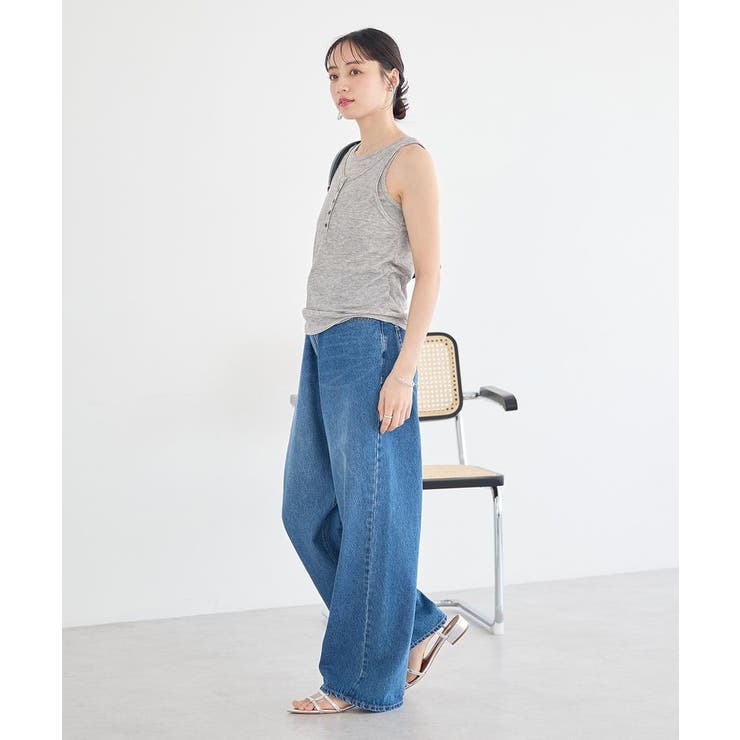 シアーフライスレイヤードタンクトップ | earth music&ecology  | 詳細画像13 