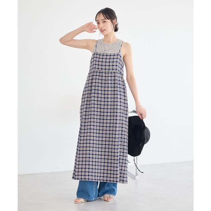 シアーフライスレイヤードタンクトップ | earth music&ecology  | 詳細画像16 