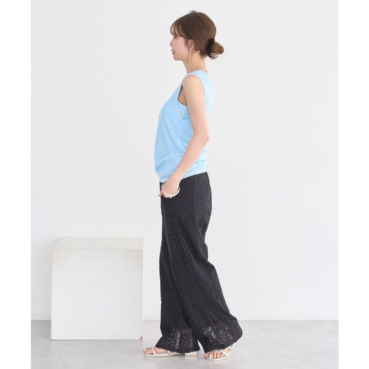 シアーフライスレイヤードタンクトップ | earth music&ecology  | 詳細画像19 