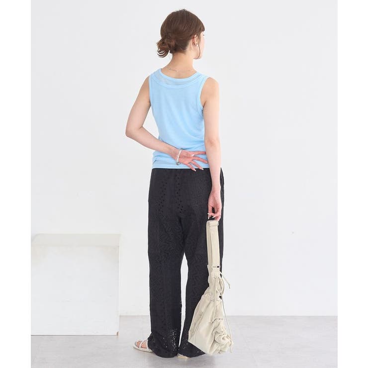 シアーフライスレイヤードタンクトップ | earth music&ecology  | 詳細画像20 