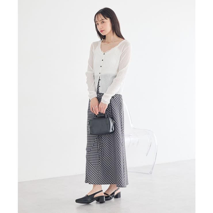 レースリブキャミソール | earth music&ecology  | 詳細画像17 