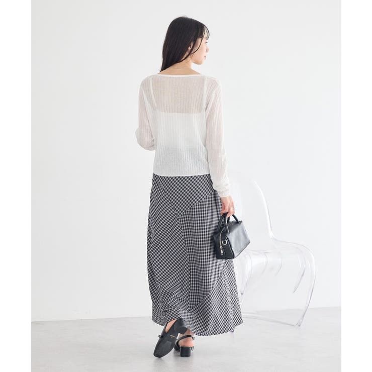 レースリブキャミソール | earth music&ecology  | 詳細画像18 