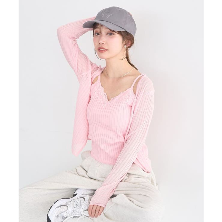 レースリブキャミソール | earth music&ecology  | 詳細画像6 