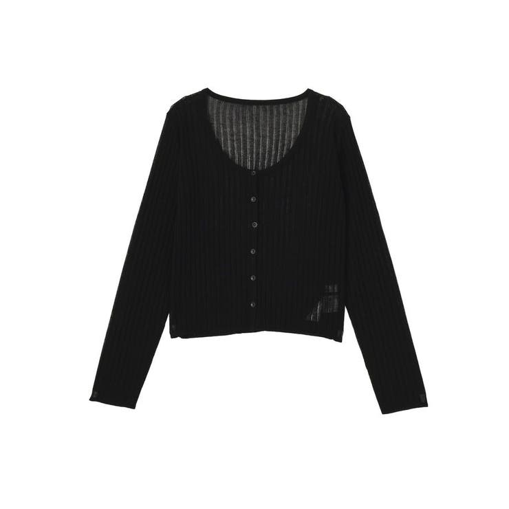 シアーリブカーディガン | earth music&ecology  | 詳細画像30 