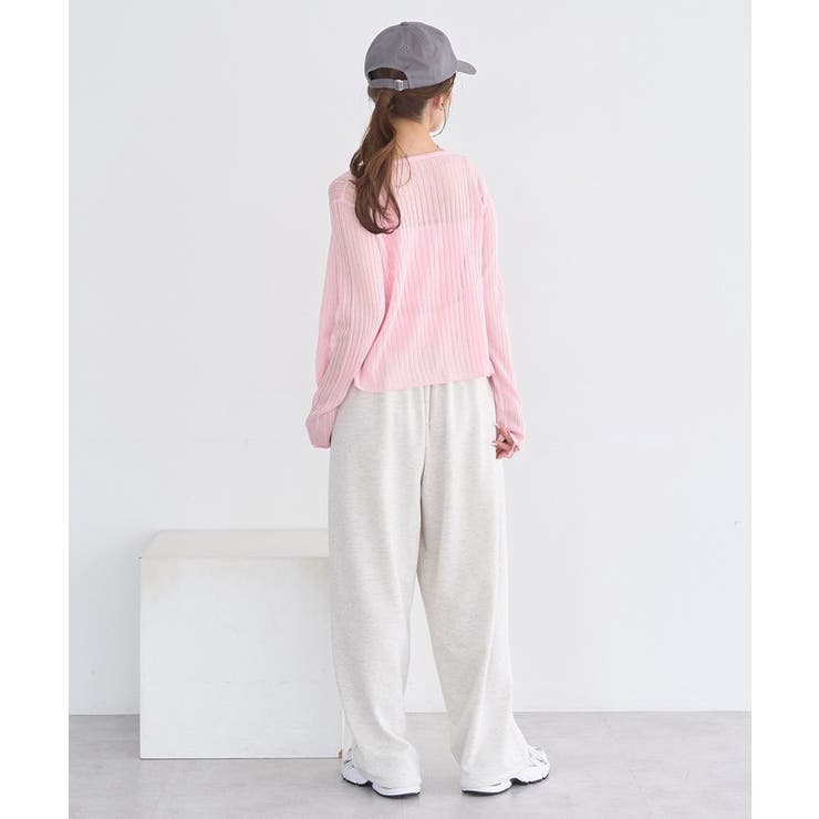 シアーリブカーディガン | earth music&ecology  | 詳細画像12 