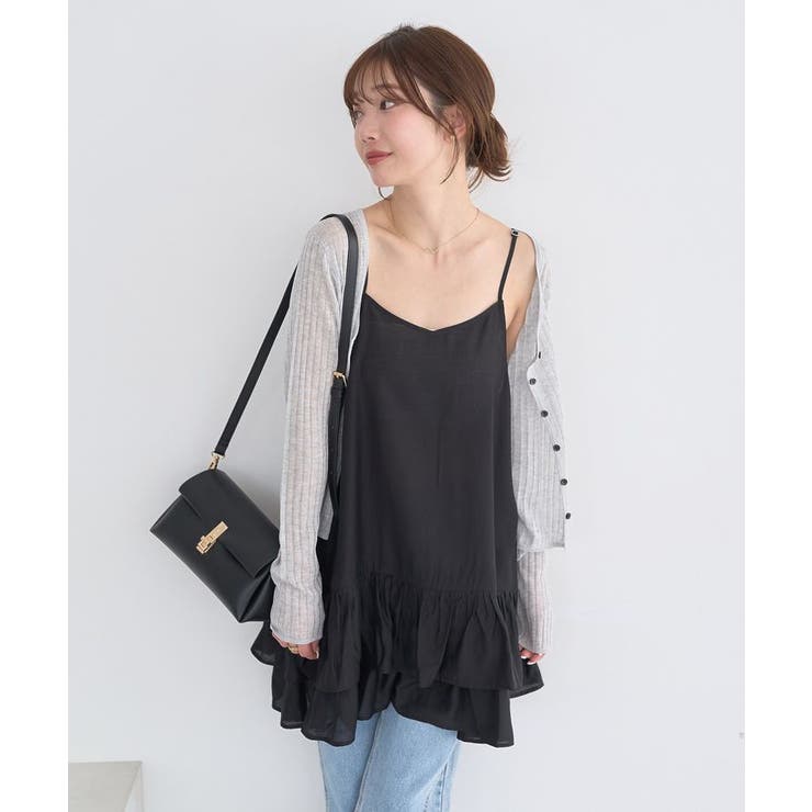 シアーリブカーディガン | earth music&ecology  | 詳細画像14 