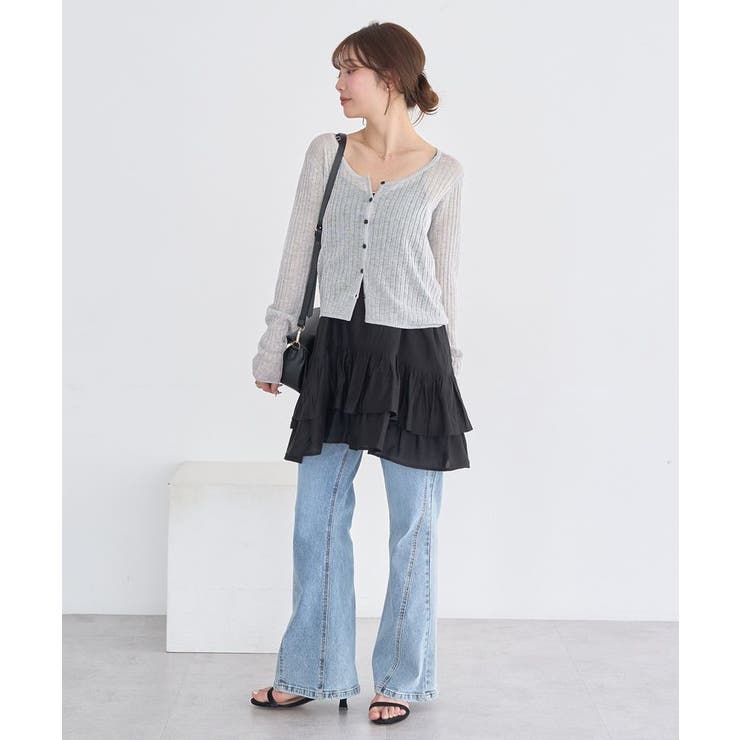 シアーリブカーディガン | earth music&ecology  | 詳細画像15 