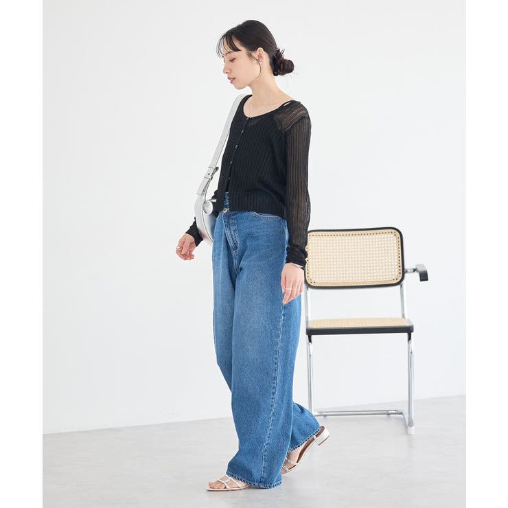 シアーリブカーディガン | earth music&ecology  | 詳細画像18 