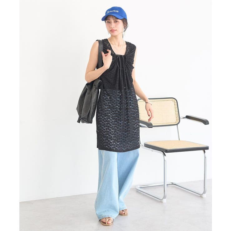 レースギャザーワンピース | earth music&ecology  | 詳細画像11 