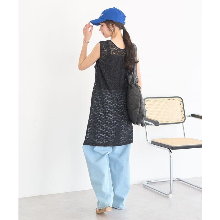 レースギャザーワンピース | earth music&ecology  | 詳細画像13 