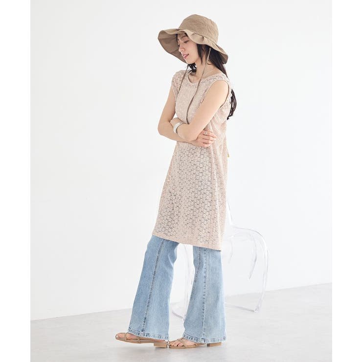 レースギャザーワンピース | earth music&ecology  | 詳細画像16 