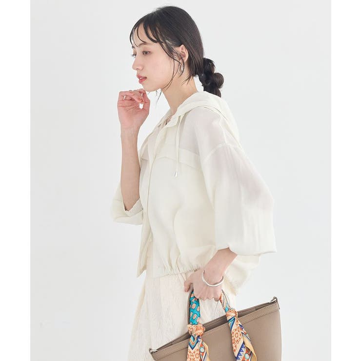 【フード取り外し可能】シアーシャツブルゾン | earth music&ecology  | 詳細画像13 