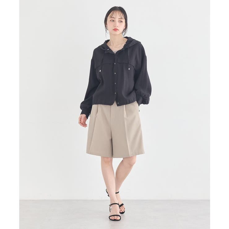 【フード取り外し可能】シアーシャツブルゾン | earth music&ecology  | 詳細画像5 