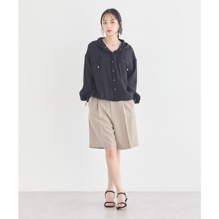 【フード取り外し可能】シアーシャツブルゾン | earth music&ecology  | 詳細画像6 