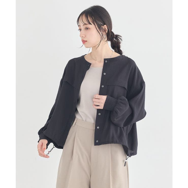 【フード取り外し可能】シアーシャツブルゾン | earth music&ecology  | 詳細画像9 