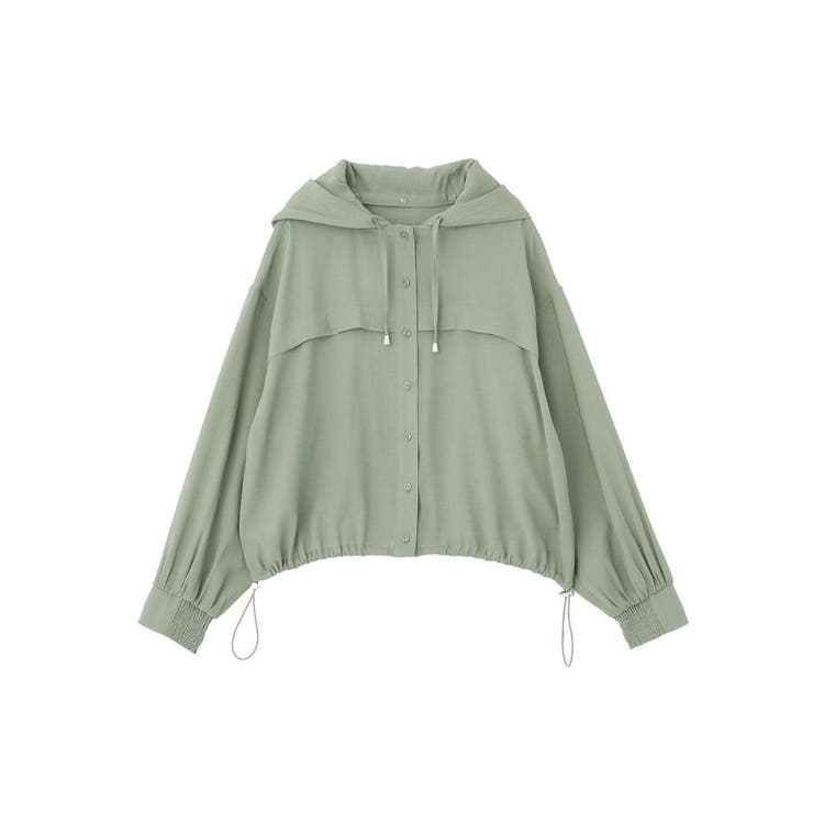 【フード取り外し可能】シアーシャツブルゾン | earth music&ecology  | 詳細画像24 