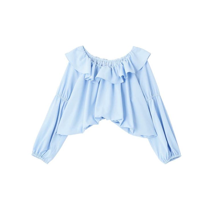 2wayオフショルバルーンヘムフリルブラウス | earth music&ecology  | 詳細画像33 