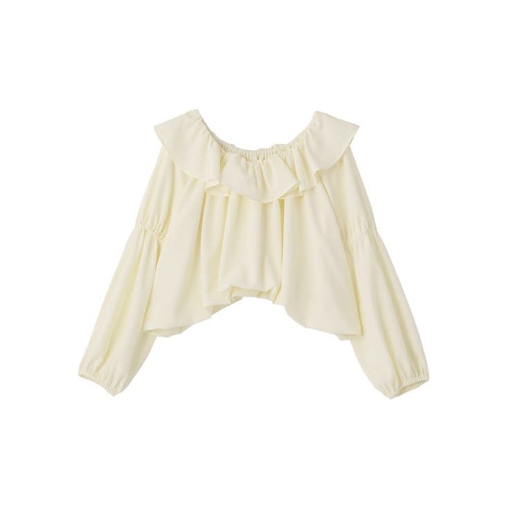 2wayオフショルバルーンヘムフリルブラウス | earth music&ecology  | 詳細画像31 