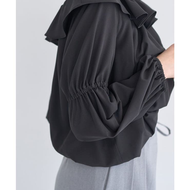 2wayオフショルバルーンヘムフリルブラウス | earth music&ecology  | 詳細画像20 