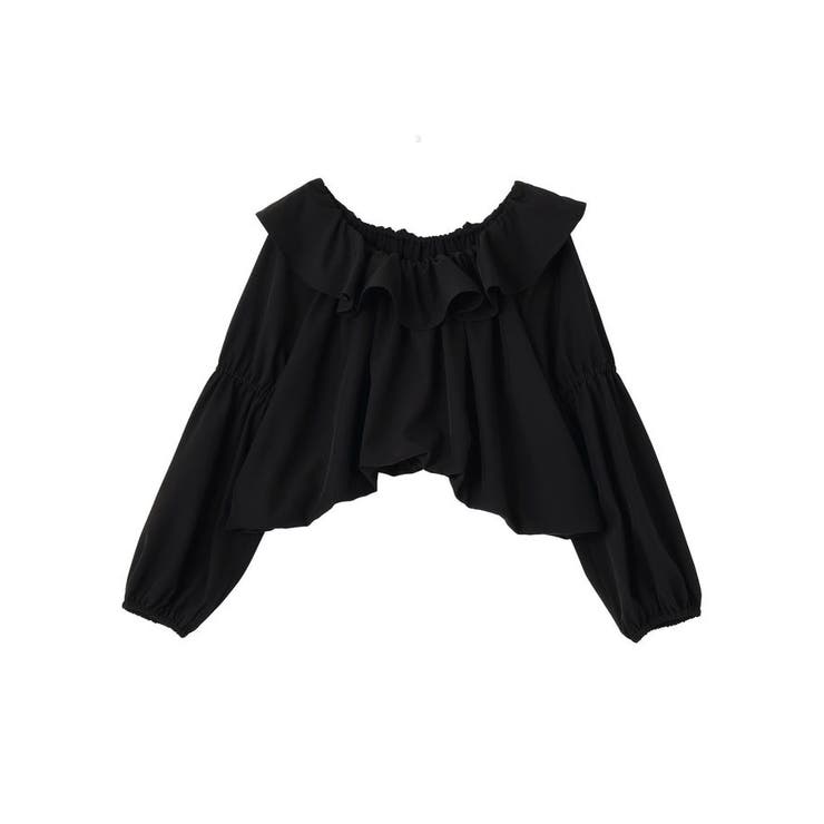 2wayオフショルバルーンヘムフリルブラウス | earth music&ecology  | 詳細画像32 