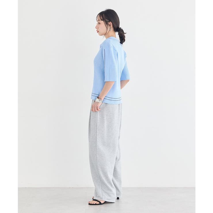 ラインカラーポロニット | earth music&ecology  | 詳細画像12 