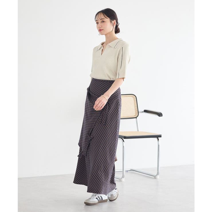 ラインカラーポロニット | earth music&ecology  | 詳細画像17 